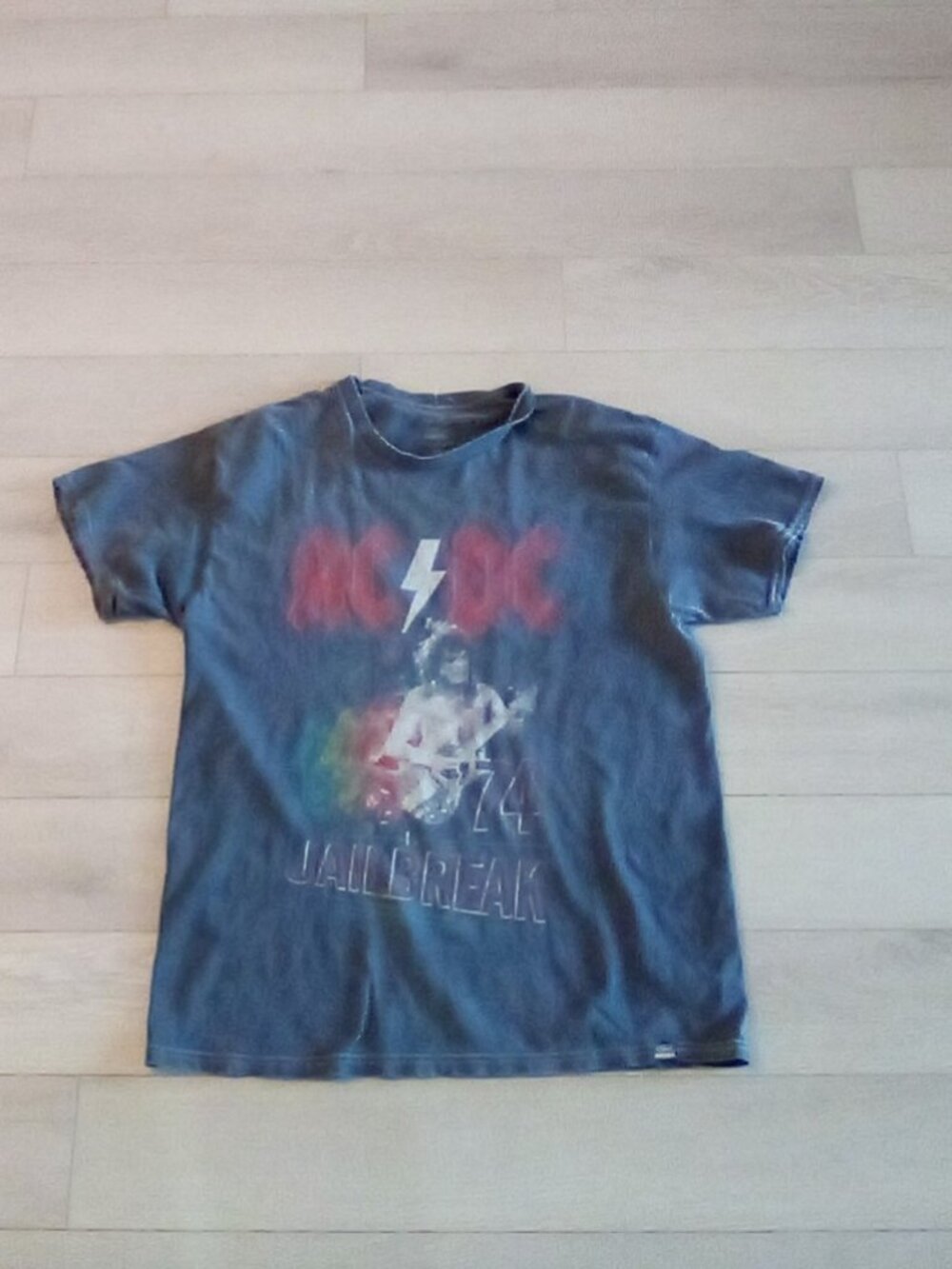 AC/DC T Shirt Size M Gray Unisex